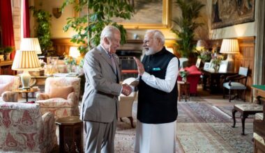 PM Modi meets King Charles at Sandringham House during UK visit