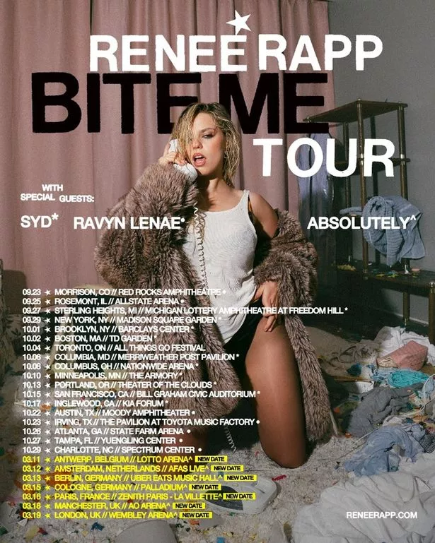 Renee Rapp tour poster