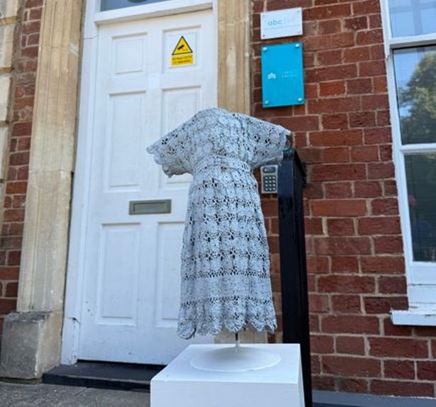 A mysterious statue was installed outside a clinic in Bristol.