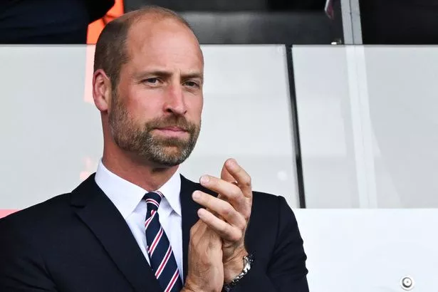 Prince William at football match