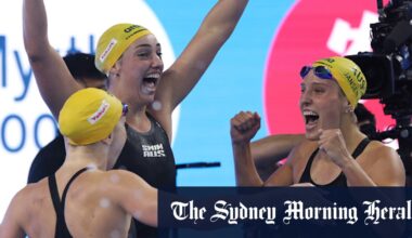 Beating the USA in a relay is sweet. Australia’s underdog swimmers just did it twice in 15 minutes