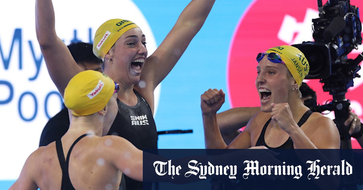 Beating the USA in a relay is sweet. Australia’s underdog swimmers just did it twice in 15 minutes