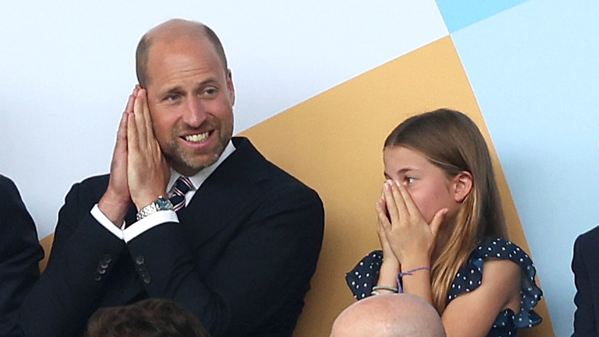 Prince William and Princess Charlotte cheer on Lionesses in Women's Euros Final