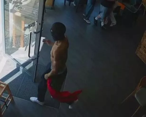 A man has been captured on CCTV unleashing a terrifying attack smashing up the Hatter House Cafe in the centre of Bristol on Friday, July 25