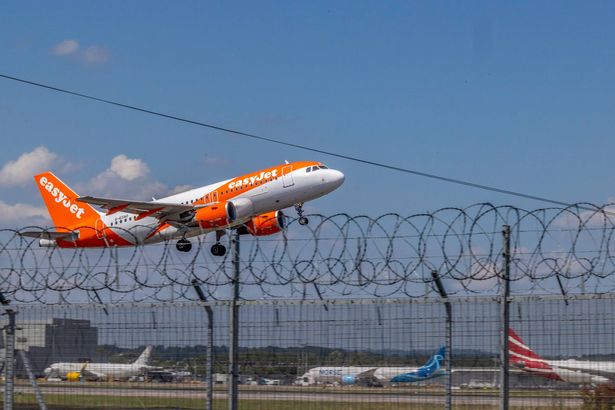 Stock image of an Easyjet plane