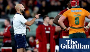 Calls for more respect for referees after Wallabies’ uproar in second Lions Test | Lions tour 2025