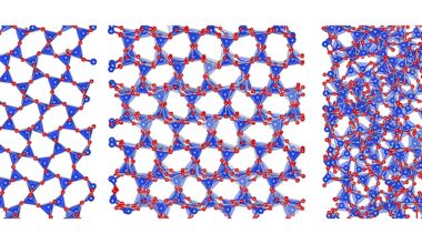 Hybrid crystal-glass materials from meteorites transform heat control