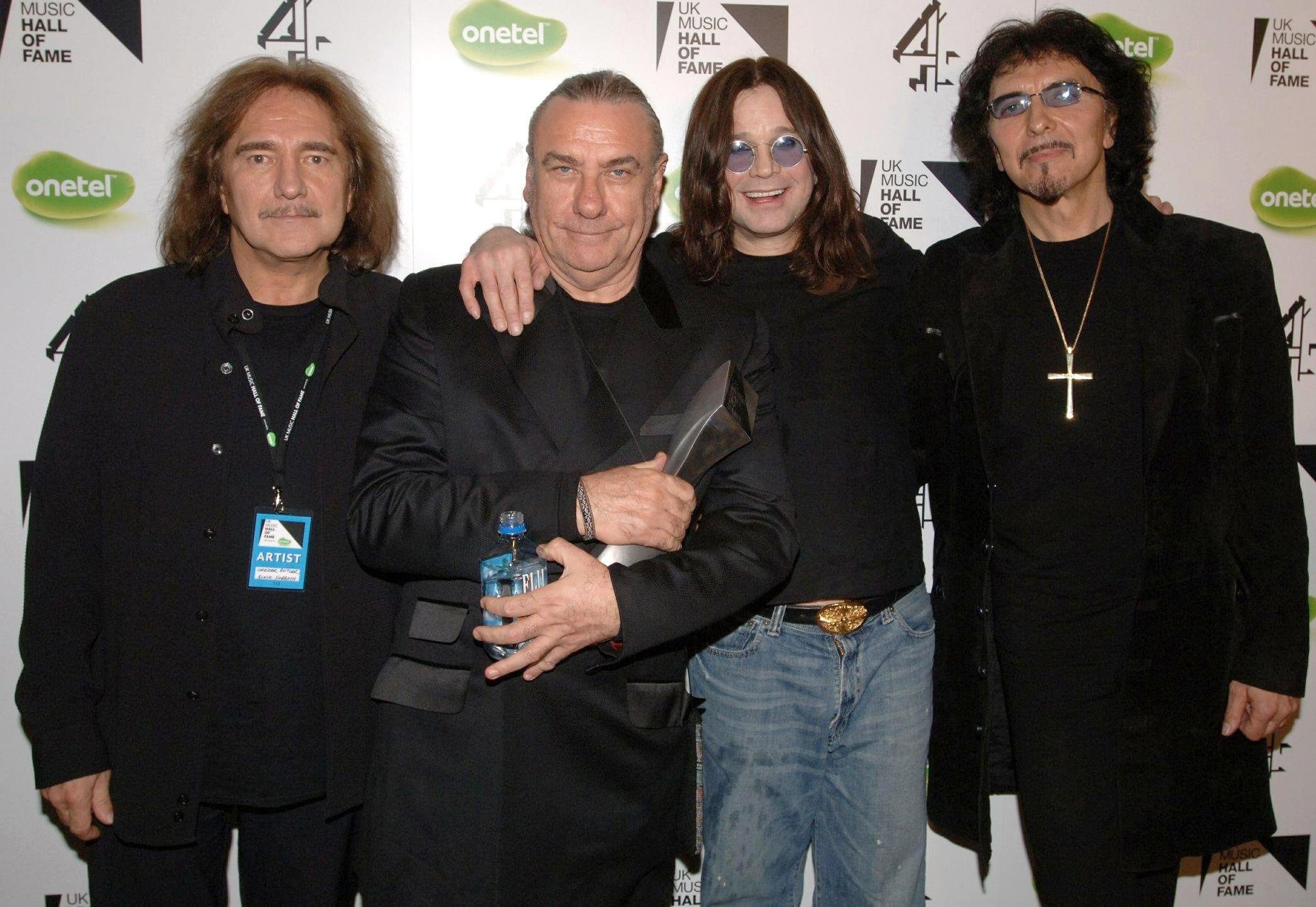 Bassist Geezer Butler, drummer Bill Ward, singer Ozzy Osbourne and guitarist Tony Iommi formed Black Sabbath in the 1960s (Ian West/PA)