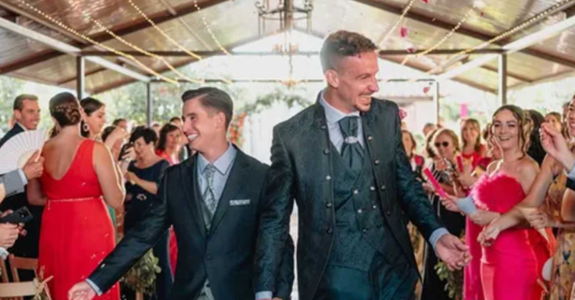 Spain's only out gay footballer celebrates marriage to husband