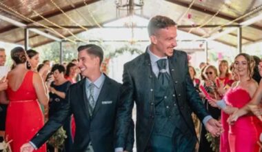 Spain's only out gay footballer celebrates marriage to husband