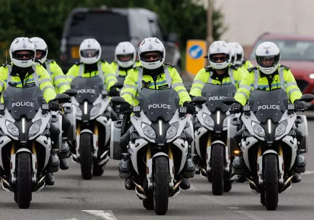 Police officers from Scotland and across the UK were involved