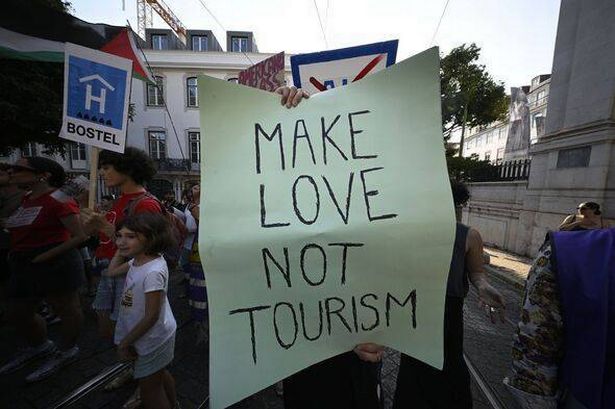 Protests against mass tourism take place In Spain And Portugal