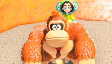 Random: DK's Fur Gets Brighter In Bananza When He's Powered Up