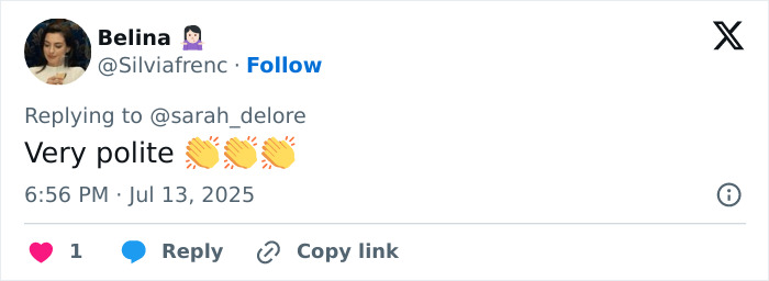 Tweet screenshot showing a user praising Matthew McConaughey as a gentleman for his gesture to British royalty at Wimbledon final.