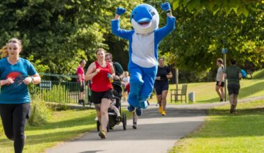 The hospital consultant running as a dolphin to save the ocean