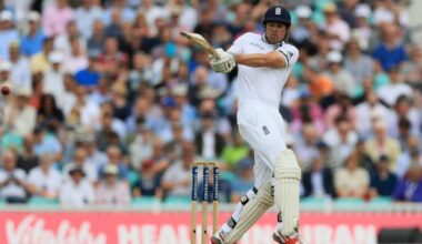 Who bowled England cricketing great Sir Alastair Cook for 17?