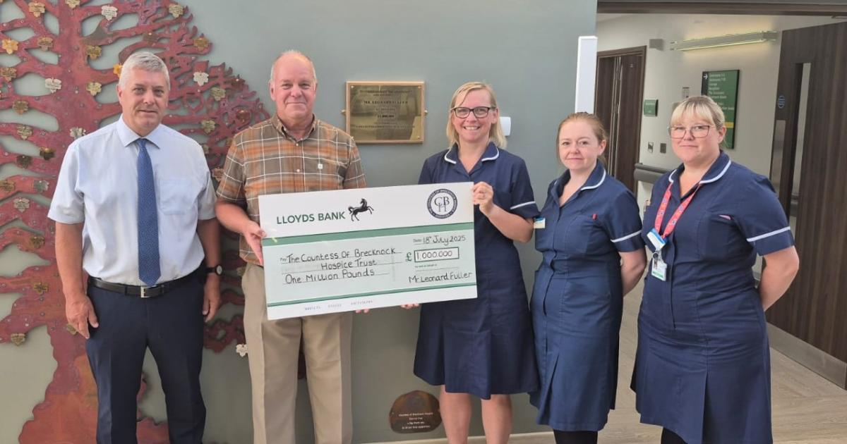Countess of Brecknock Hospice in Andover gifted £1m legacy