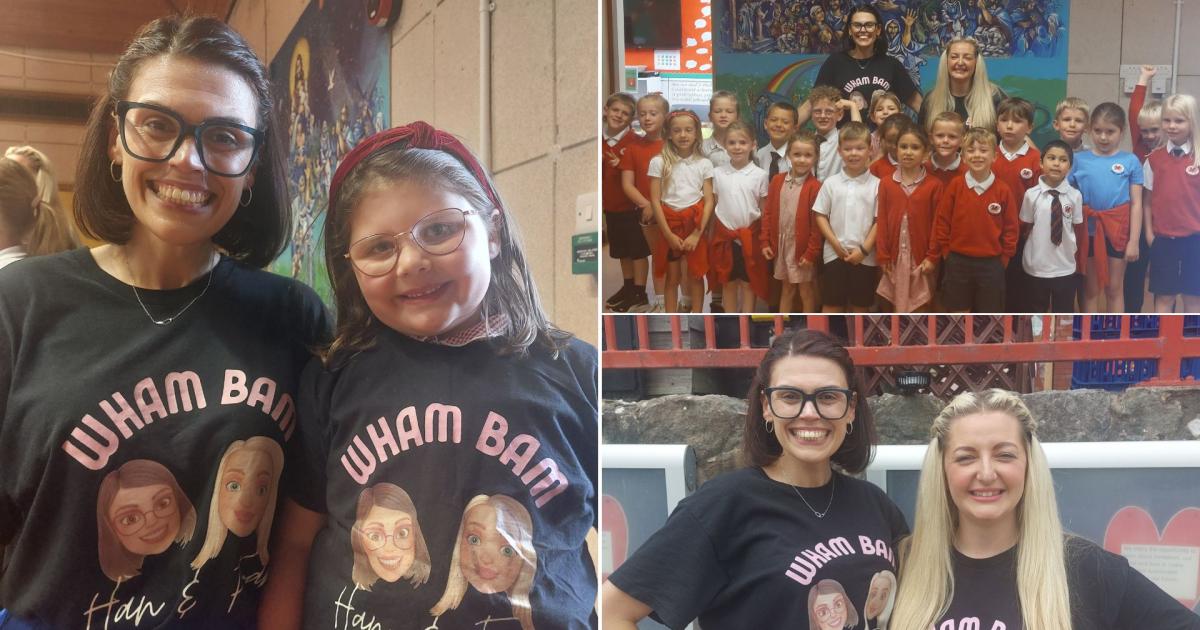 Britain's Got Talent's Han & Fran visit schools in Llandudno