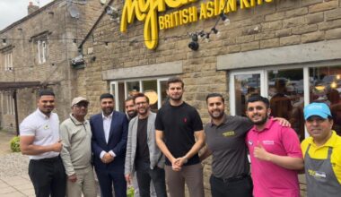 Shahid and Shaheen Shah Afridi visit MyLahore Blackburn
