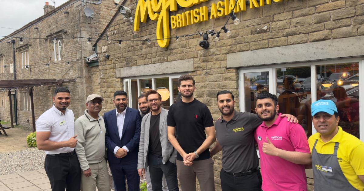 Shahid and Shaheen Shah Afridi visit MyLahore Blackburn