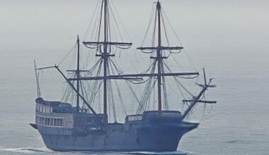 Galeón Andalucía spotted from the Vale on way to Bristol Harbour