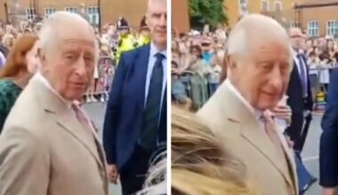 Watch as King Charles confronted by public over royal…