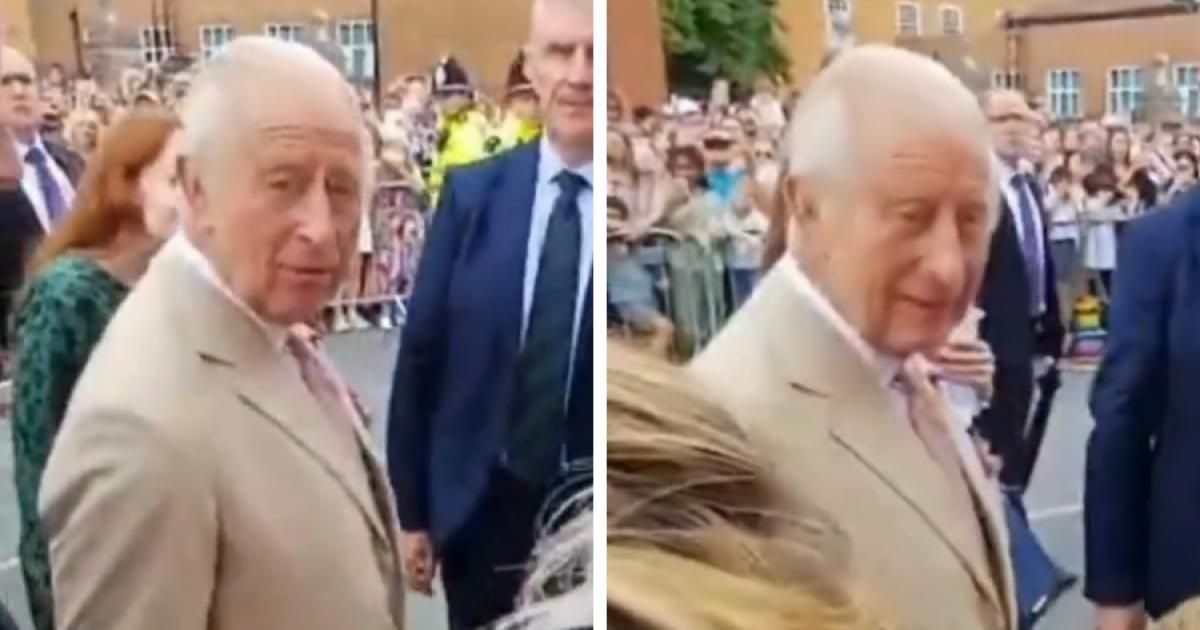 Watch as King Charles confronted by public over royal…