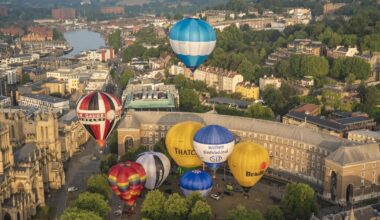 Hot air balloons fill the sky above Bristol ahead of annual fiesta