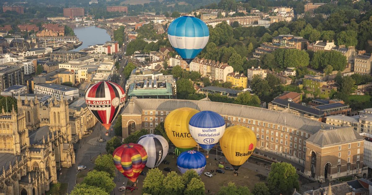 Hot air balloons fill the sky above Bristol ahead of annual fiesta