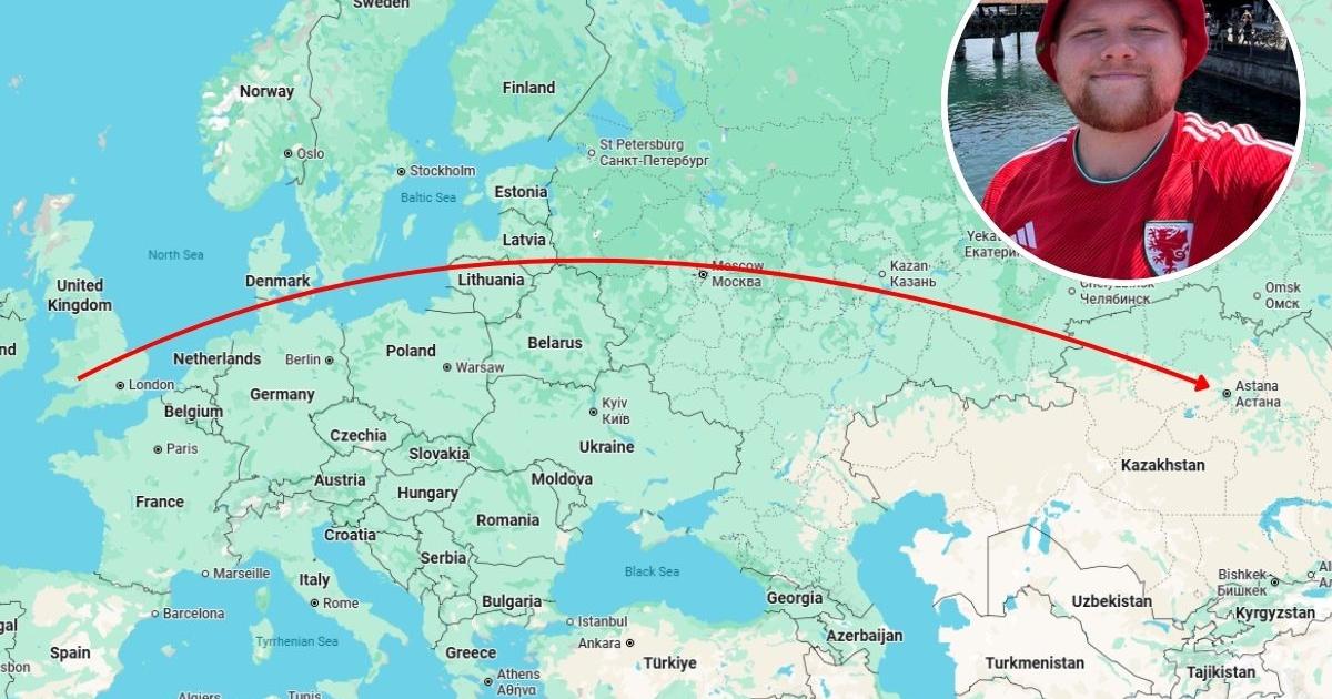 Barry man undertakes five-week journey to Wales match