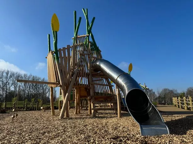 Springfield Park play area which is located close to Alder Hey Children's Hospital