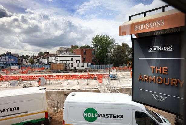  In March, the key roundabout near Stockport town centre was closed ahead of major works taking place