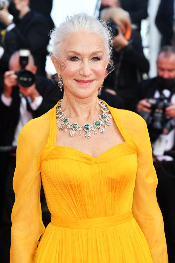 Helen Mirren in yellow