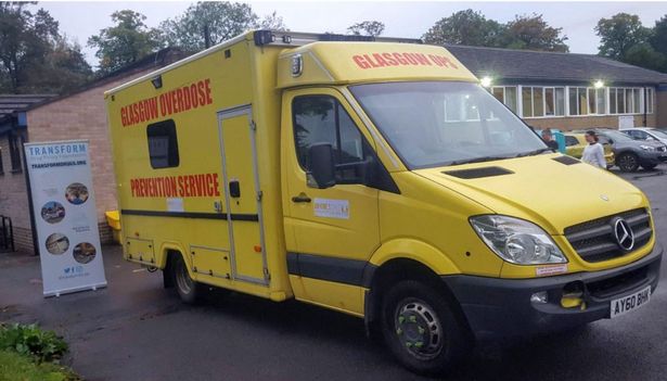 An image of an Overdose Prevention Centre - a mobile drug consumption space - being brought to Bristol 