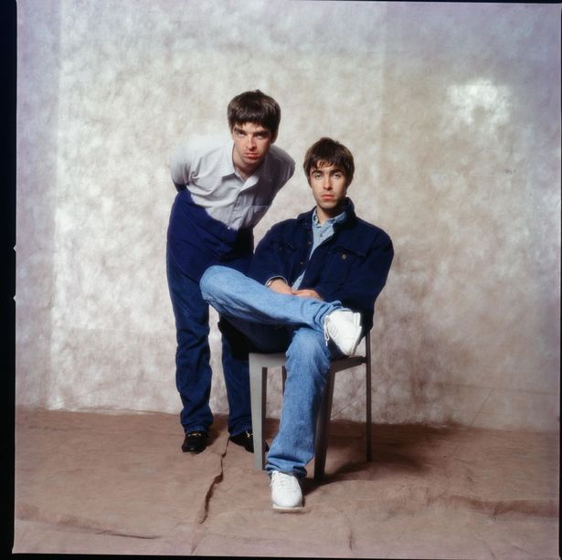 Noel Gallagher and Liam Gallagher of Oasis