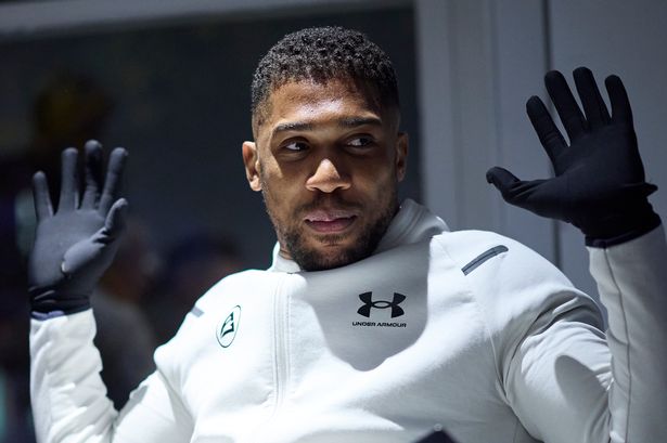 Anthony Joshua during Media Day ahead of his World Heavyweight Title fight at Wembley Stadium 