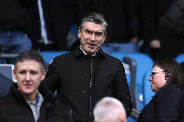 MANCHESTER, ENGLAND - FEBRUARY 23: Richard Hughes, Liverpool Sporting Director  during the Premier League match between Manchester City FC and Liverpool FC at Etihad Stadium on February 23, 2025 in Manchester, England. (Photo by Catherine Ivill - AMA/Getty Images)