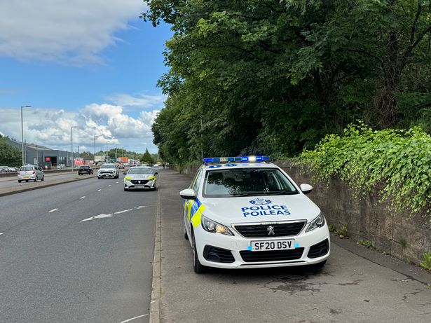 Police captured at the scene of the incident