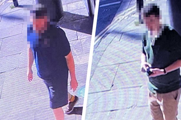 CCTV images were shared of the alleged dine and dashers
