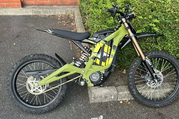 Officers began following the bike in the Lower Broughton area when the driver failed to stop