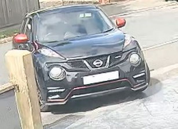 The Nissan Juke was driven away from the scene and abandoned following the shooting 