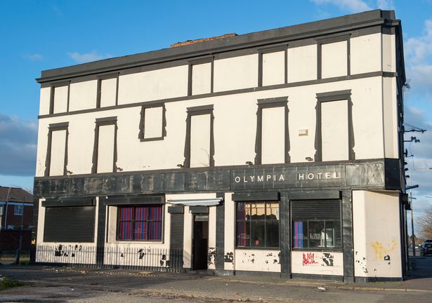 Exterior of Olympia Hotel pub on West Derby Road, Liverpool, 2018
