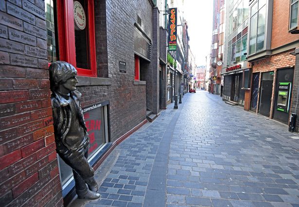 The John Lennon statue on Mathew Street