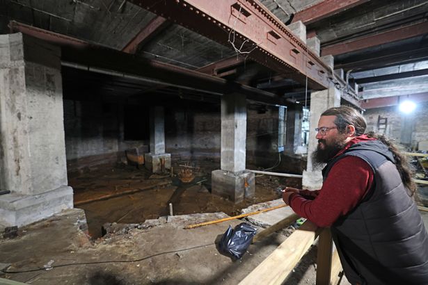Liverpool Olympia theatre and the elephant pit underneath the stage. Pictured Andy Hudson