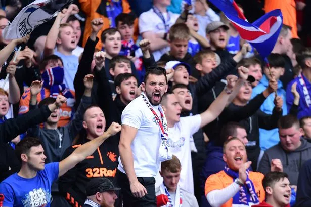 Ross McGill leading the Union Bears in a song.