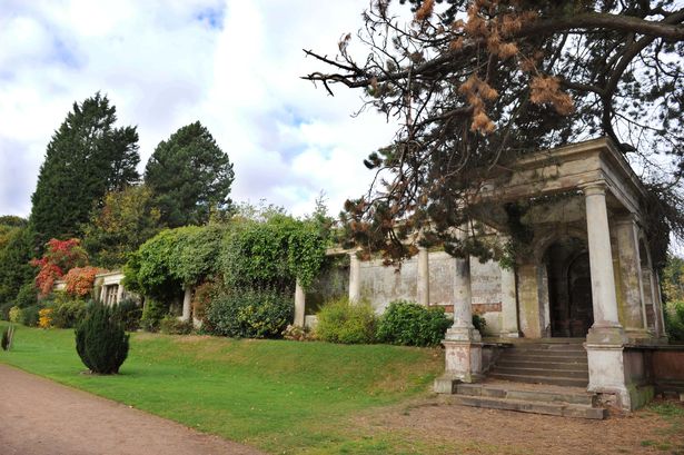 The 14 bay Tuscan Colonnade Orangery at Allerton Tower Park,Allerton.