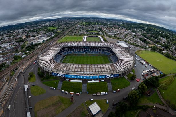 A general view of Murrayfield Stadium ahead of a pre-season friendly match between Manchester United v Glasgow Rangers at Murrayfield Stadium on July 20, 2024 in Edinburgh, Scotland. 
