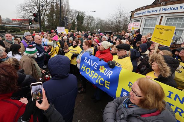 A protest against the closure earlier this year