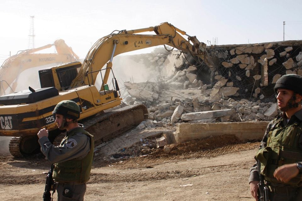 Caterpillar machinery being used by Israeli forces in Gaza