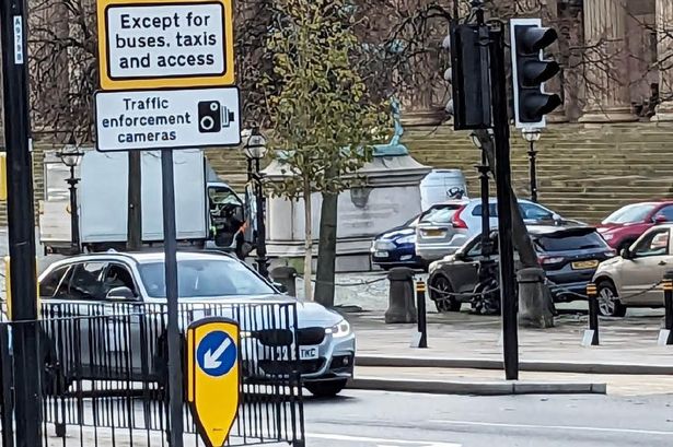 Motorists face a fine if they flout the rules around traffic in the city centre